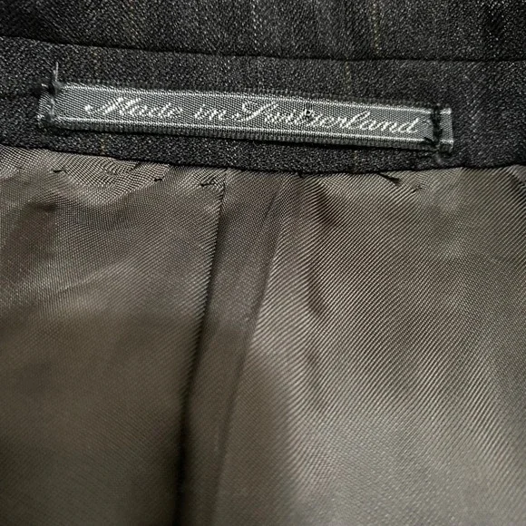 Ermenegildo‎ Zegna Neiman mens 52 Double Breasted fine worsted super 100s Blazer